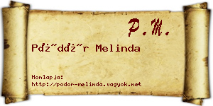 Pödör Melinda névjegykártya